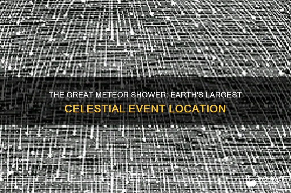 where did the largest meteor shower on earth occur