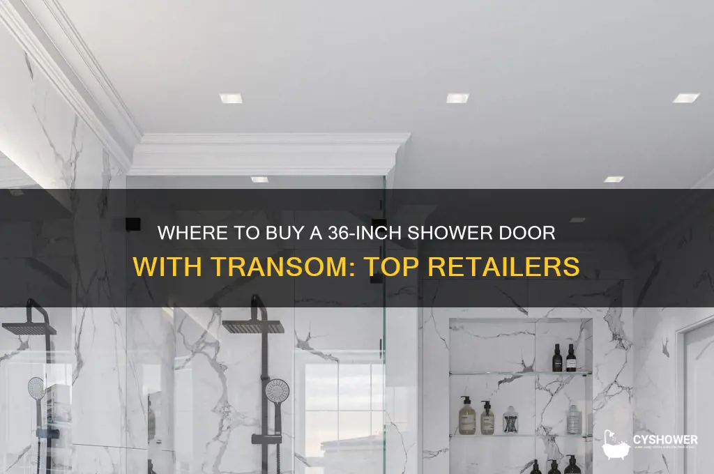 where do i buy a 36 shower door with transom