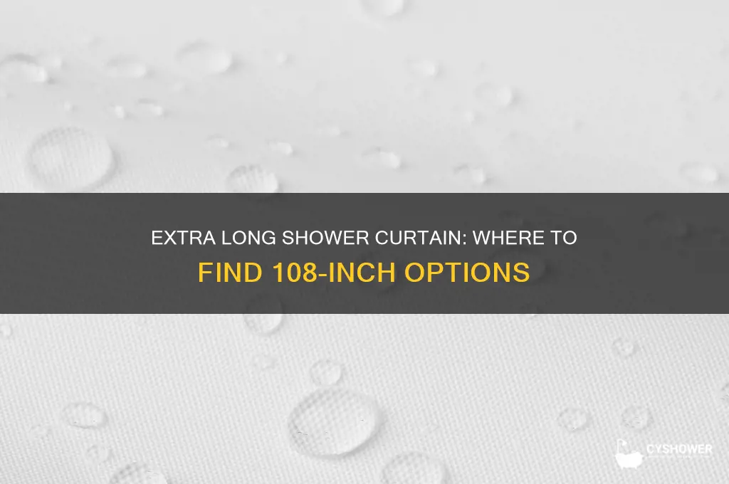 where do i find 108 inch long shower curtain