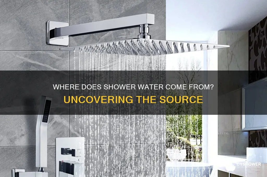 where do shower water come from