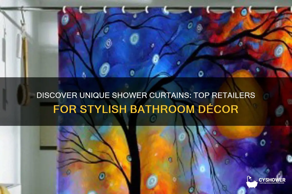 where do they sell cool shower curtains