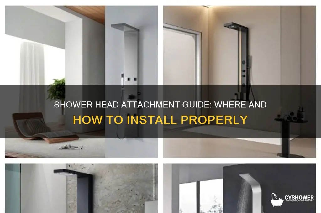 where do you attach a shower head