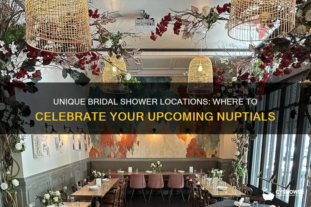 where do you have a bridal shower