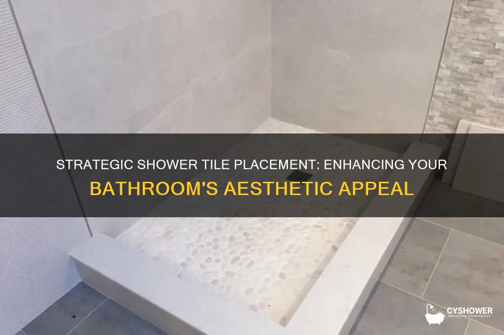 where do you place decorative tile on a shower wall