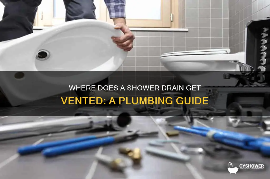 where does a shower drain get vented
