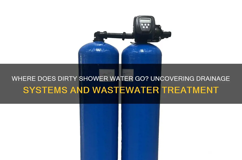 where does dirty shower water go