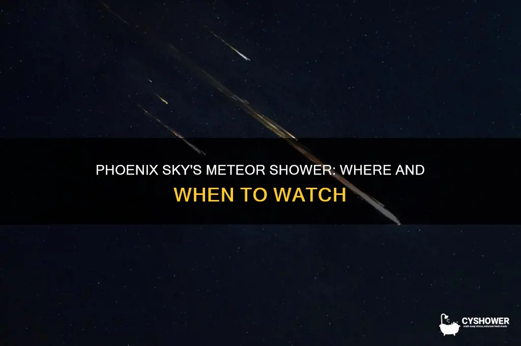 where does meteor shower appear in phoenix sky