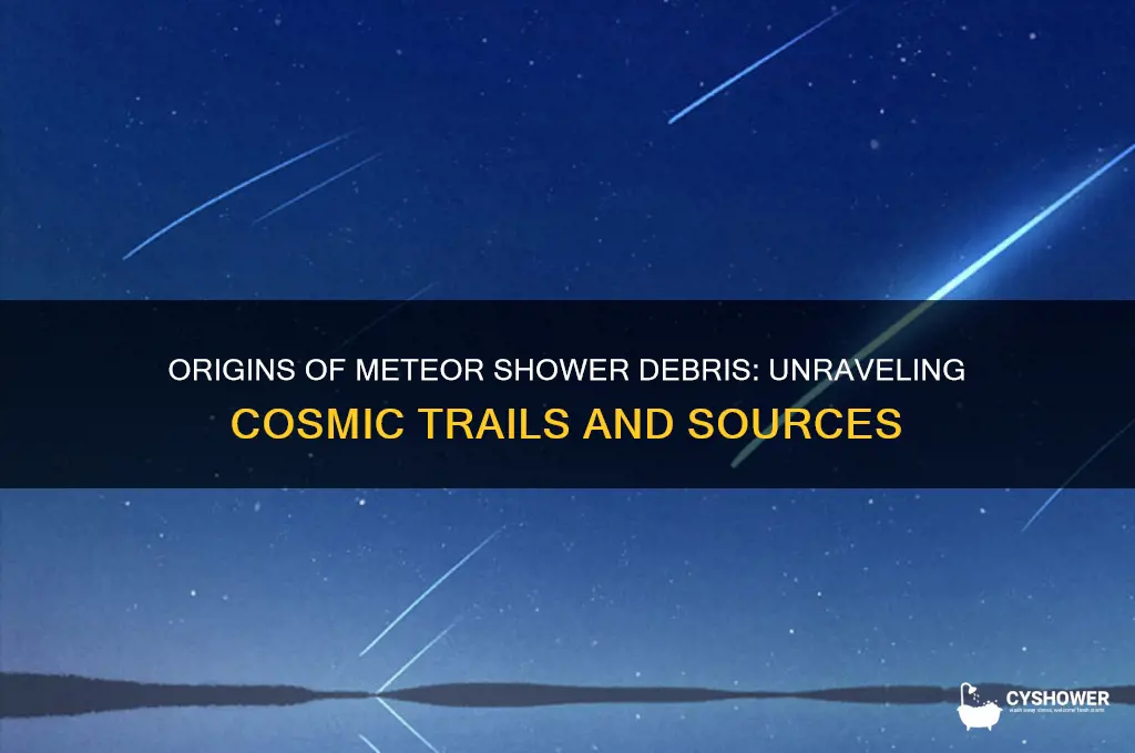 where does meteor shower debris come from