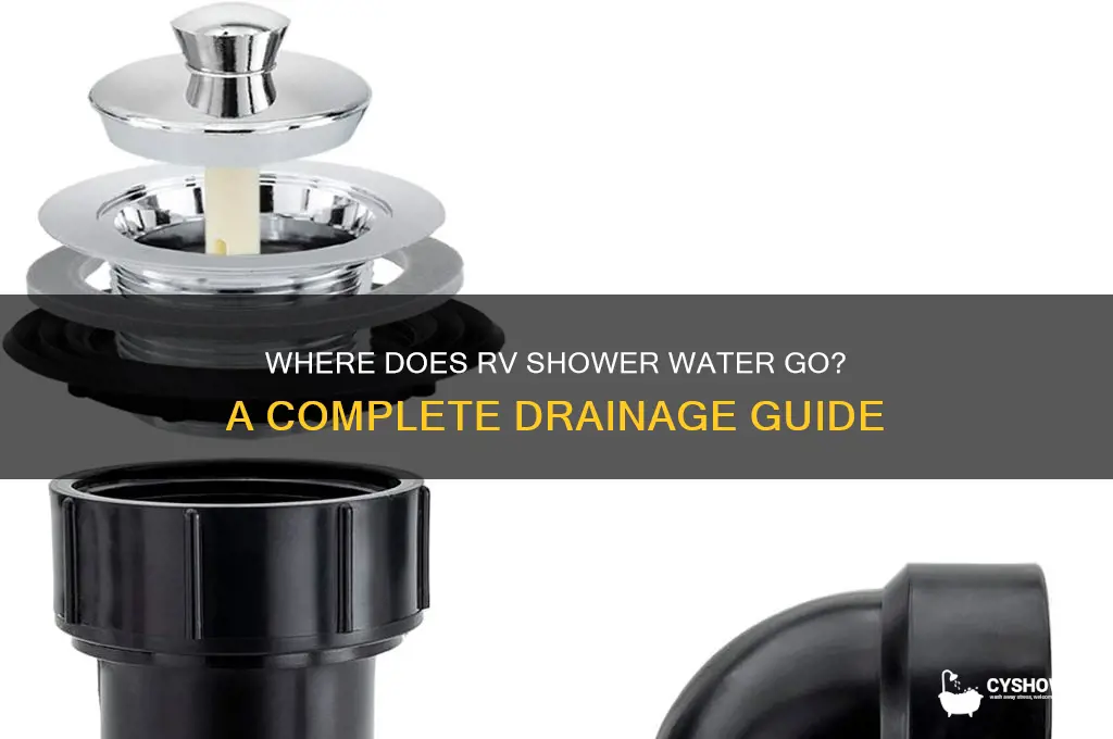 where does rv shower water go
