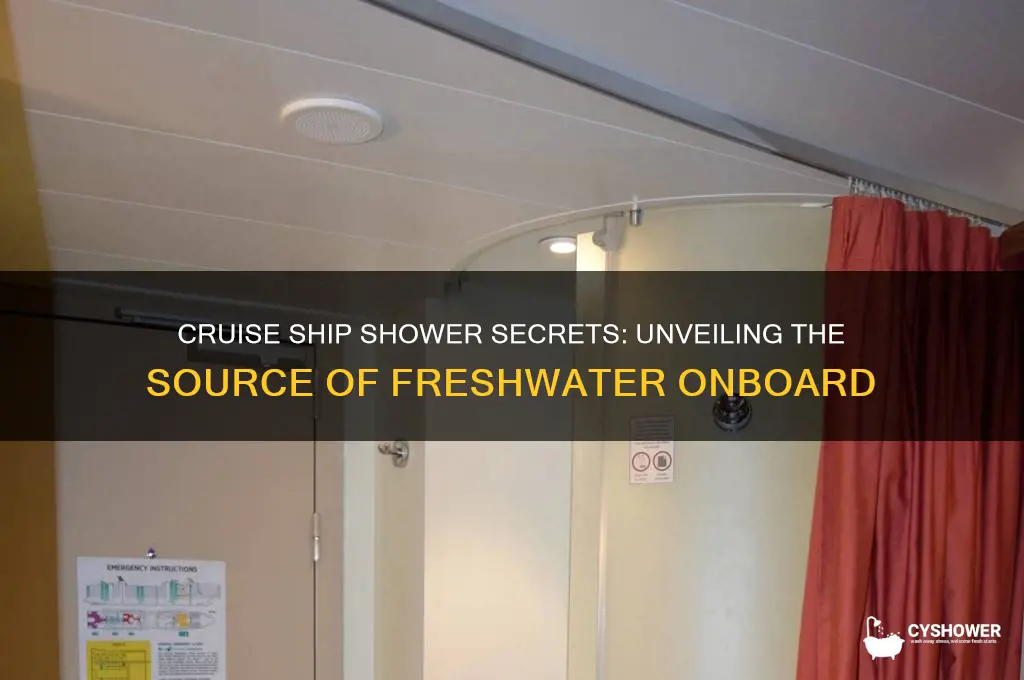 where does shower water come from on a cruise ship
