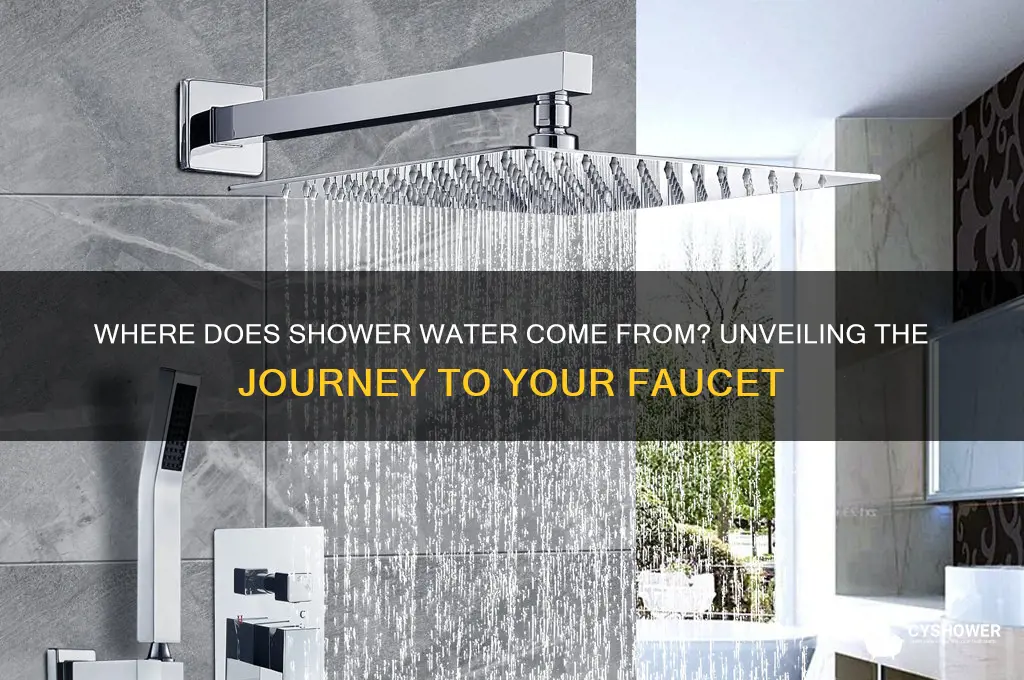 where does shower water come from
