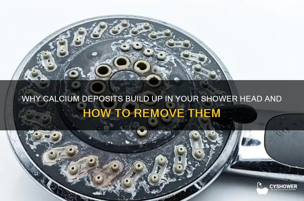 where does the calcium deposits in shower head