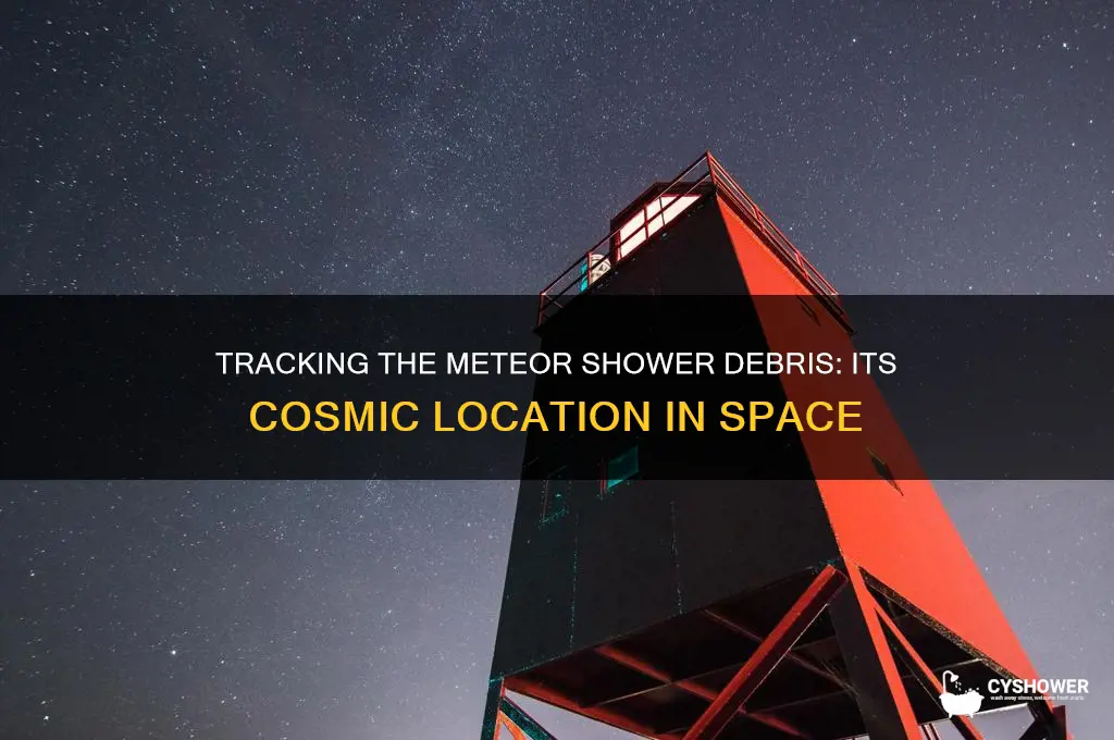 where in space is the debris meteor shower