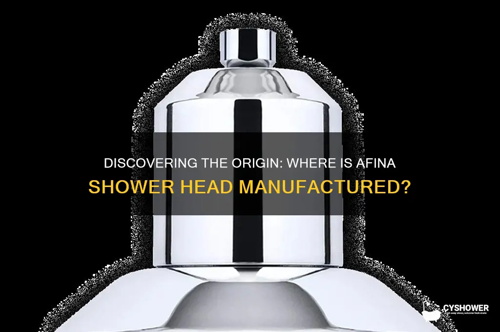 where is afina shower head made
