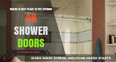 Optimal Shower Door Opening Placement for Functionality and Style