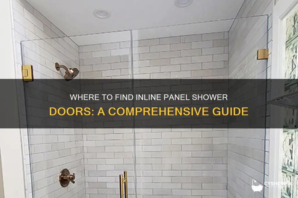 where is inline panel shower door