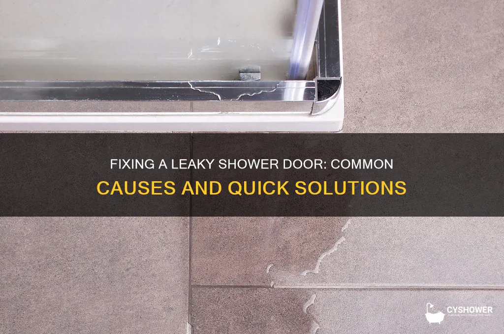 where is my shower door leaking