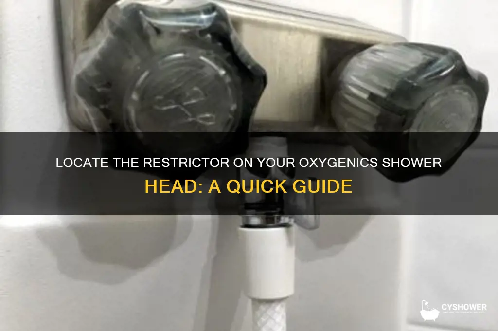 where is restrictor on oxgenics shower head