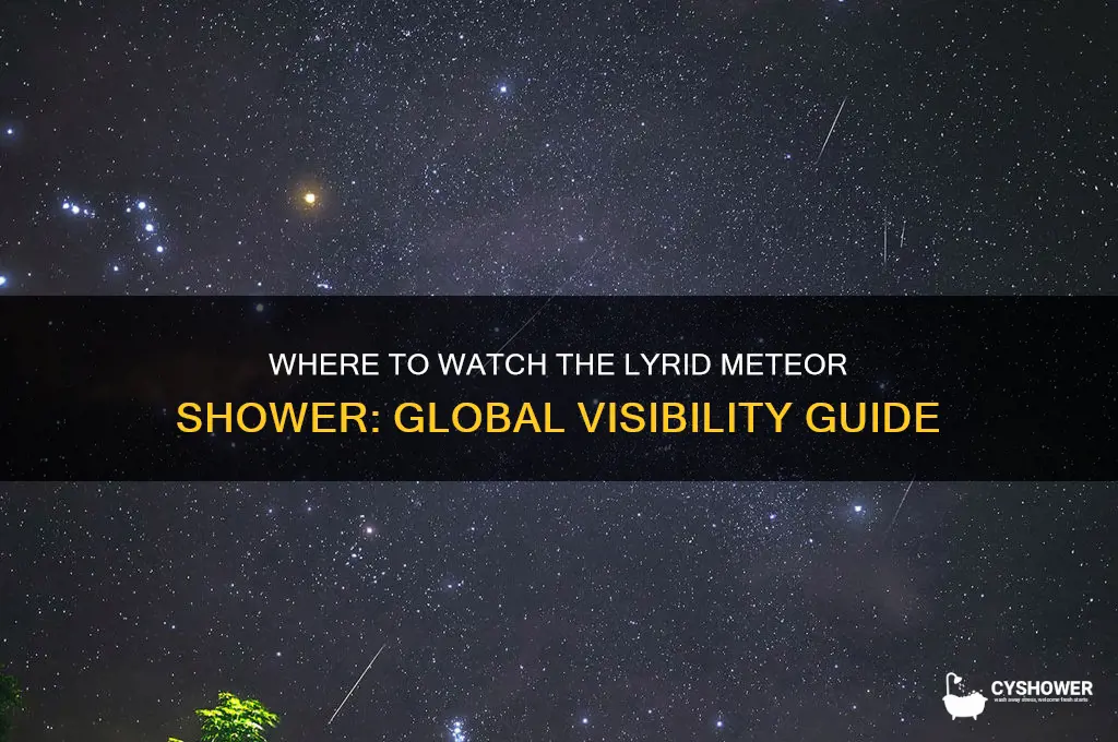 where is the lyrid meteor shower visible