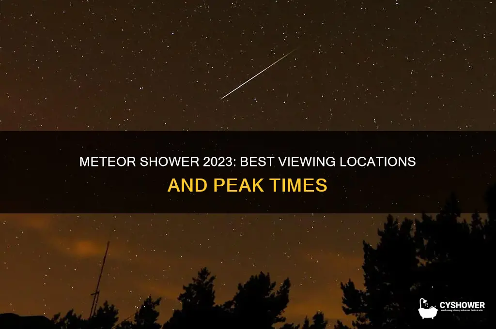 where is the meteor shower going to be