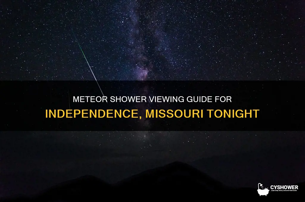 where is the meteor shower tonight in independence missouri