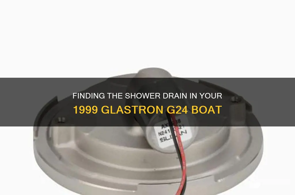 where is the shower drain in 1999 glastron g24