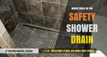 Optimal Placement for Safety Shower Drains in Industrial Settings