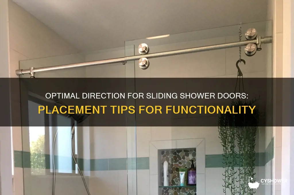 where should sliding shower doors face