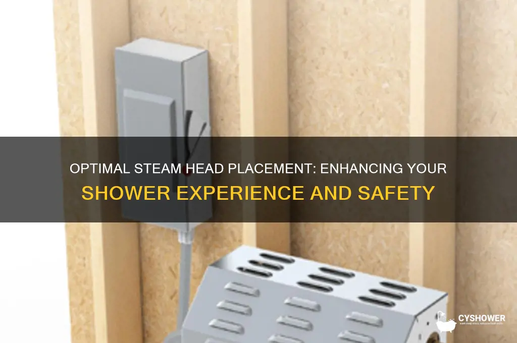 where should steam head be located in shower