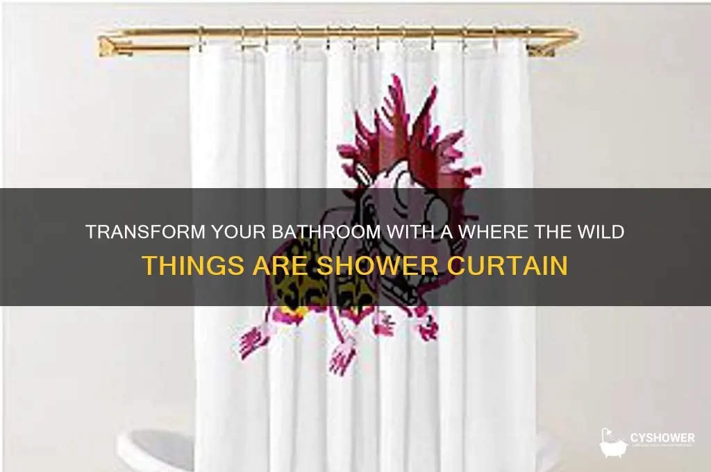 where the wild things are shower curtain