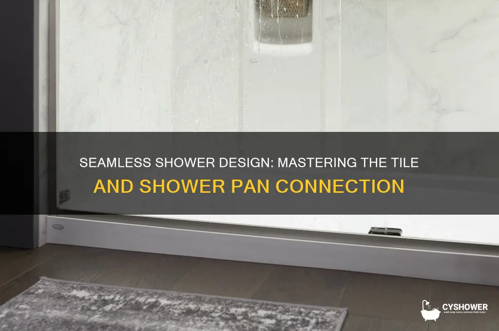 where tile meets shower pan