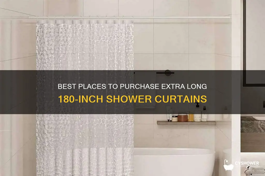 where to buy 180 inch shower curtain