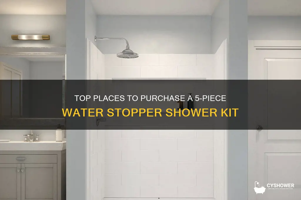 where to buy 5 water stopper kit for shower