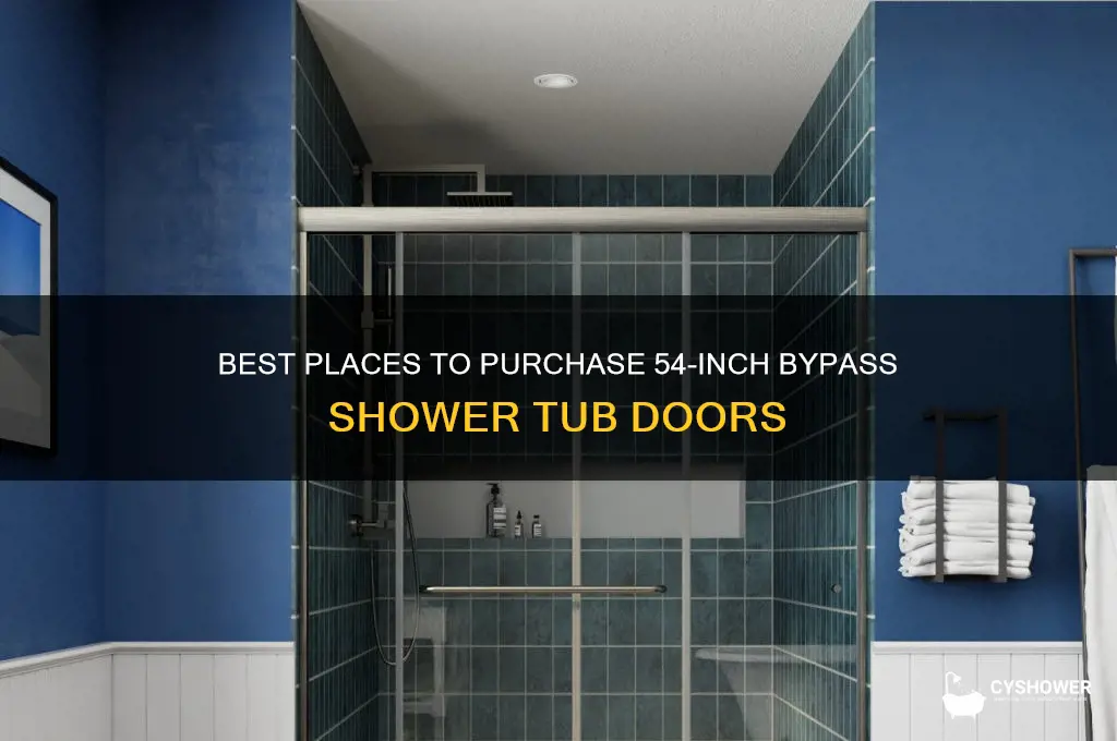 where to buy 54 by pass shower tub door