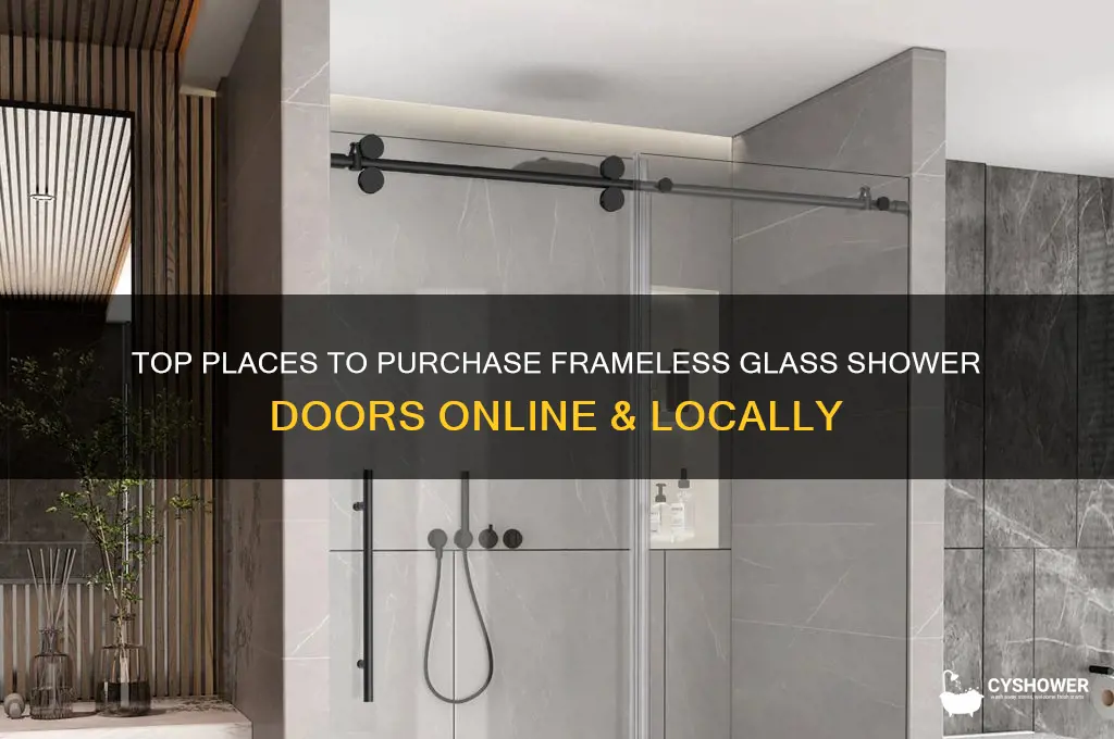 where to buy a frameless glass shower door