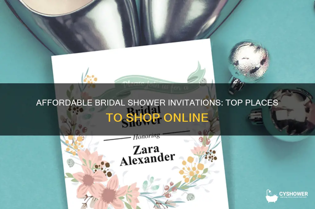 where to buy affordable bridal shower invitaions