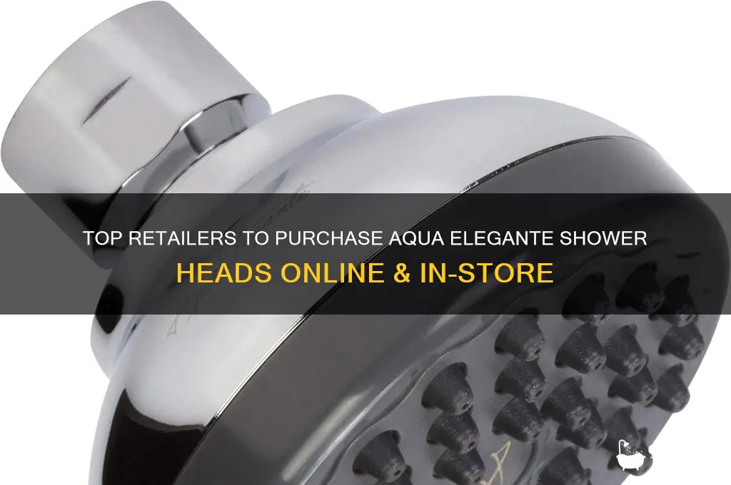 where to buy aqua elegante shower head