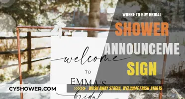 Top Bridal Shower Announcement Sign Retailers and Online Shops