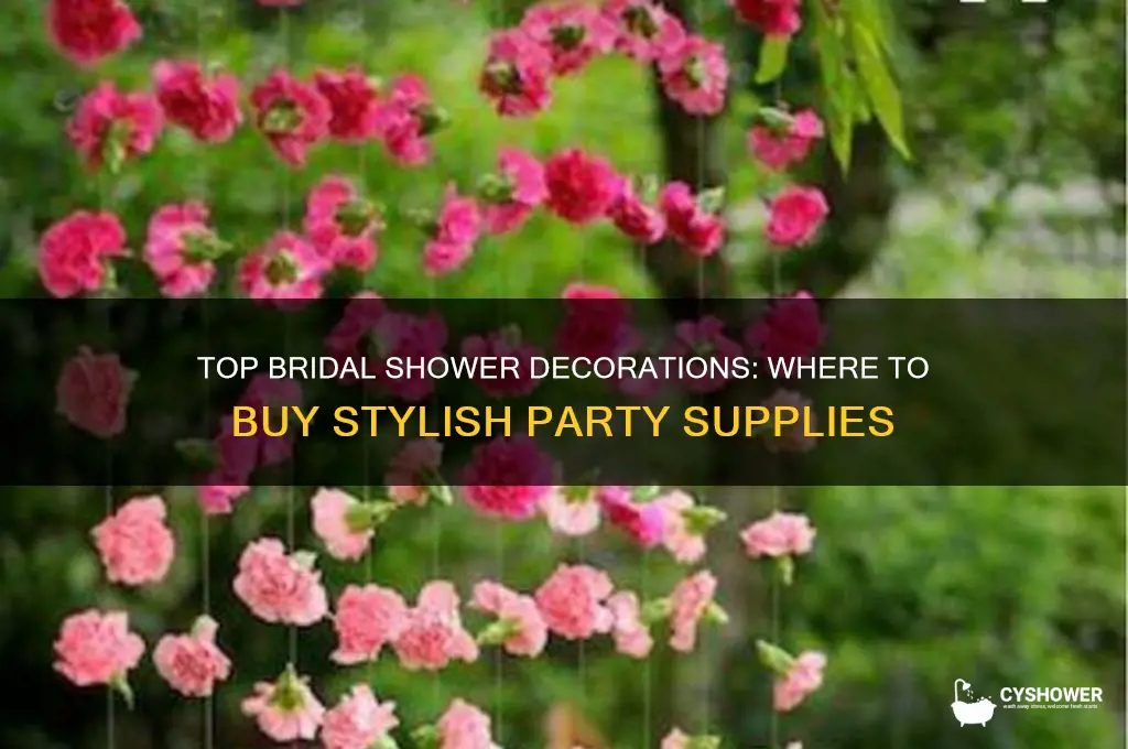 where to buy bridal shower decorations