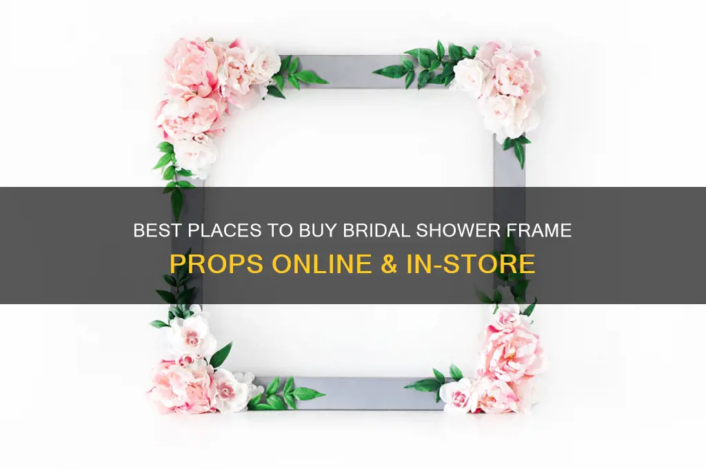 where to buy bridal shower frame prop