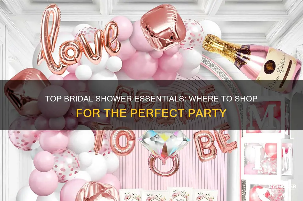 where to buy bridal shower items