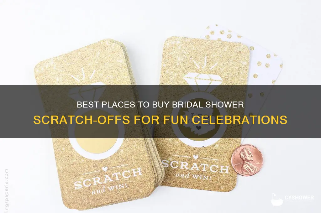 where to buy bridal shower scratch offs
