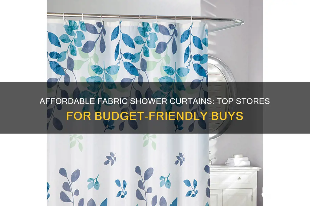 where to buy cheap fabric shower curtains