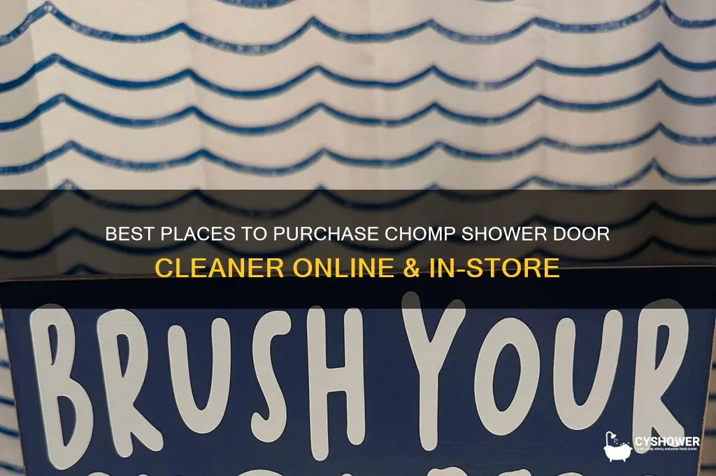 where to buy chomp shower door cleaner