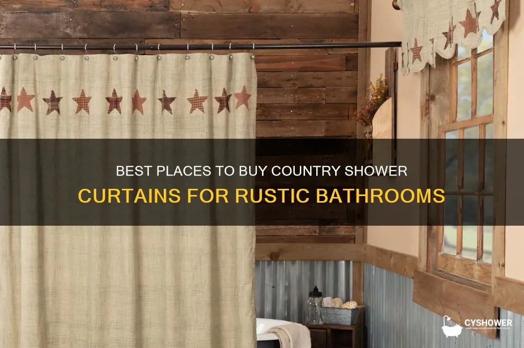 where to buy country shower curtains