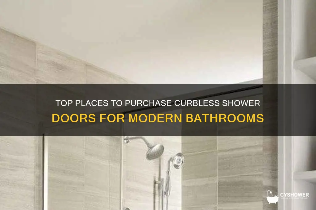where to buy curbless shower doors