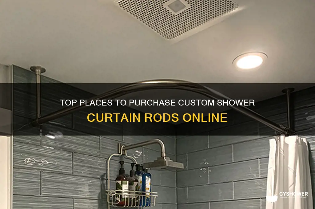 where to buy custom shower curtain rods