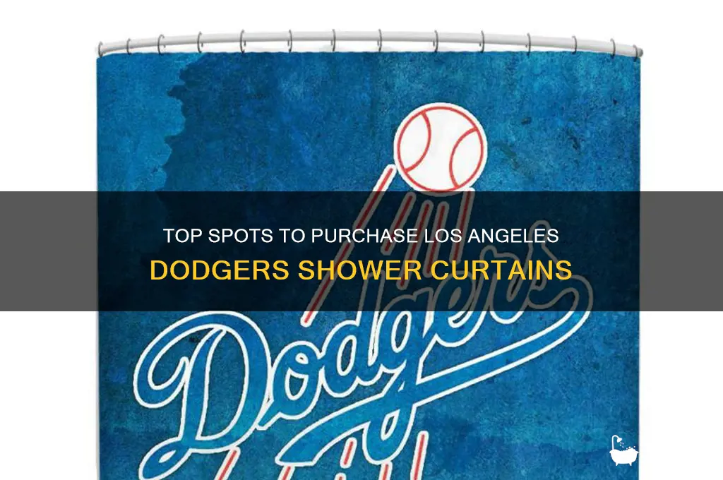 where to buy dodgers shower curtain