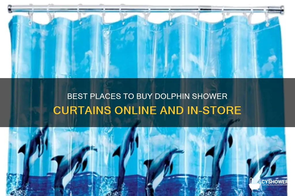 where to buy dolphin shower curtain