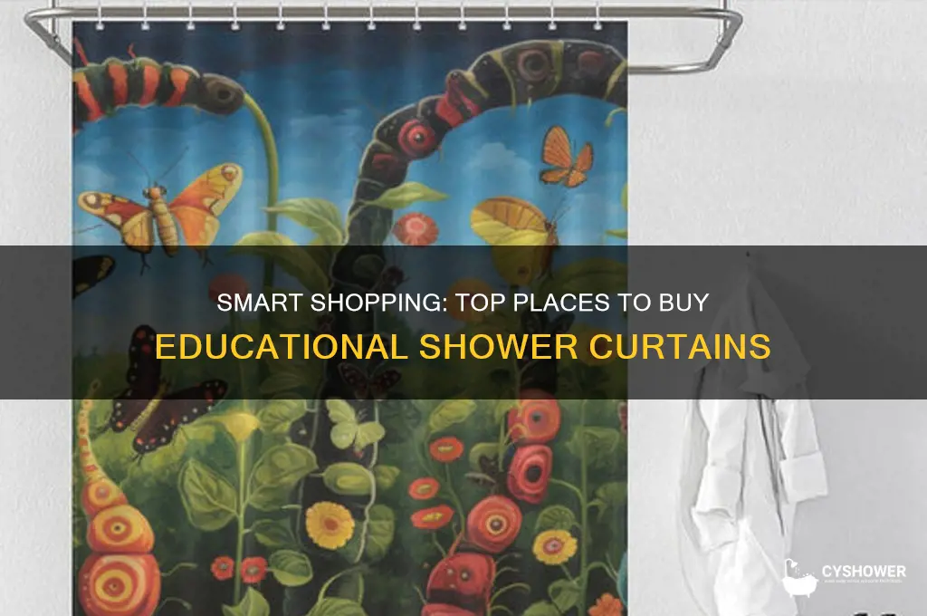 where to buy educational shower curtains